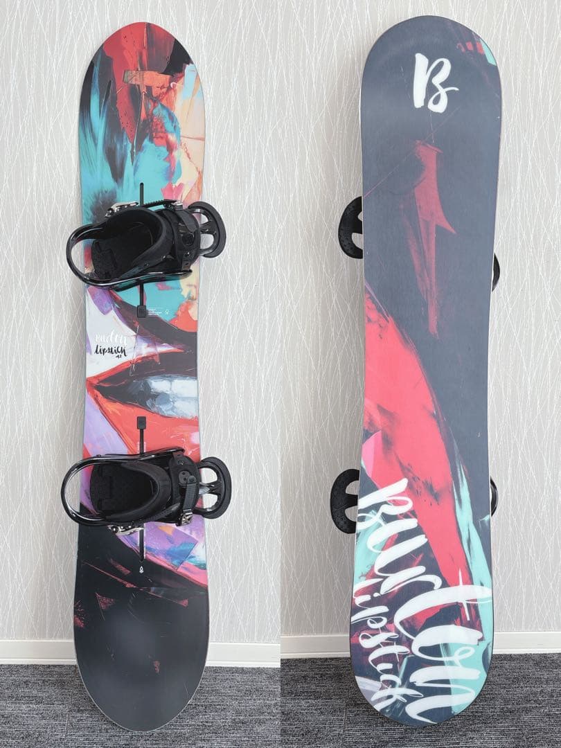 32美品❗️超豪華❗️バートン レディース スノーボードセット★141cm+ビン付