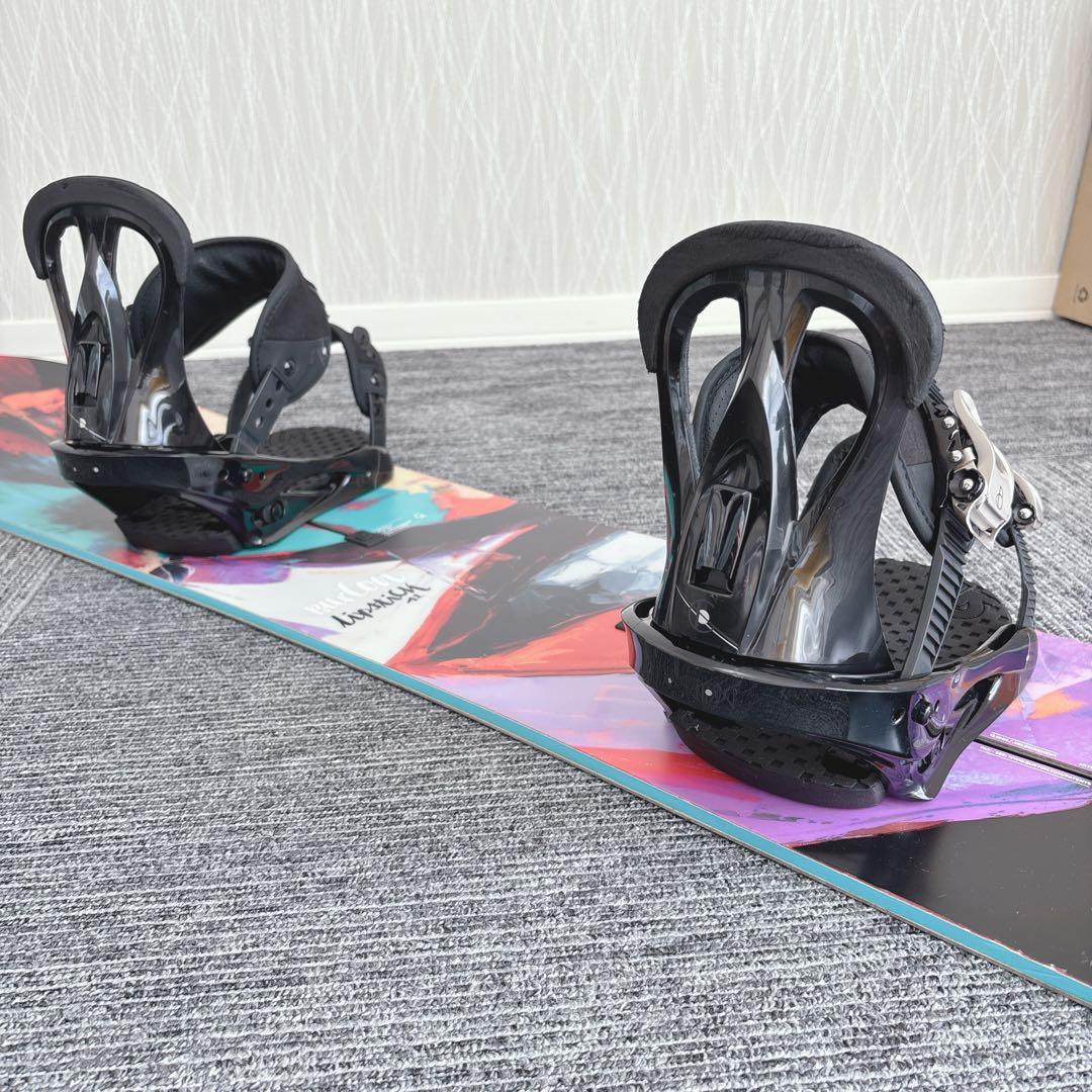 32美品❗️超豪華❗️バートン レディース スノーボードセット★141cm+ビン付