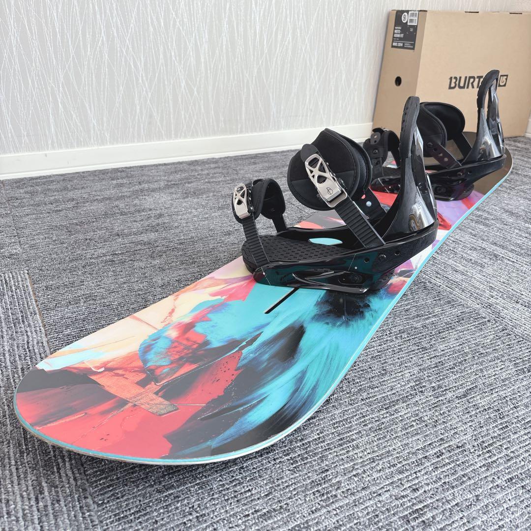 32美品❗️超豪華❗️バートン レディース スノーボードセット★141cm+ビン付