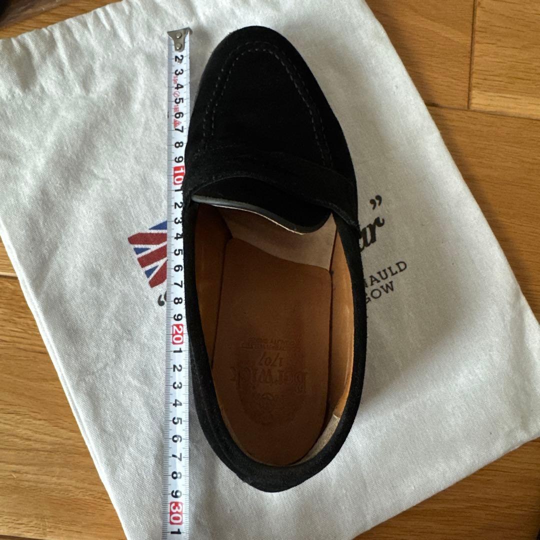 ローファー　Berwick 1707 黒 スエード ローファー 5