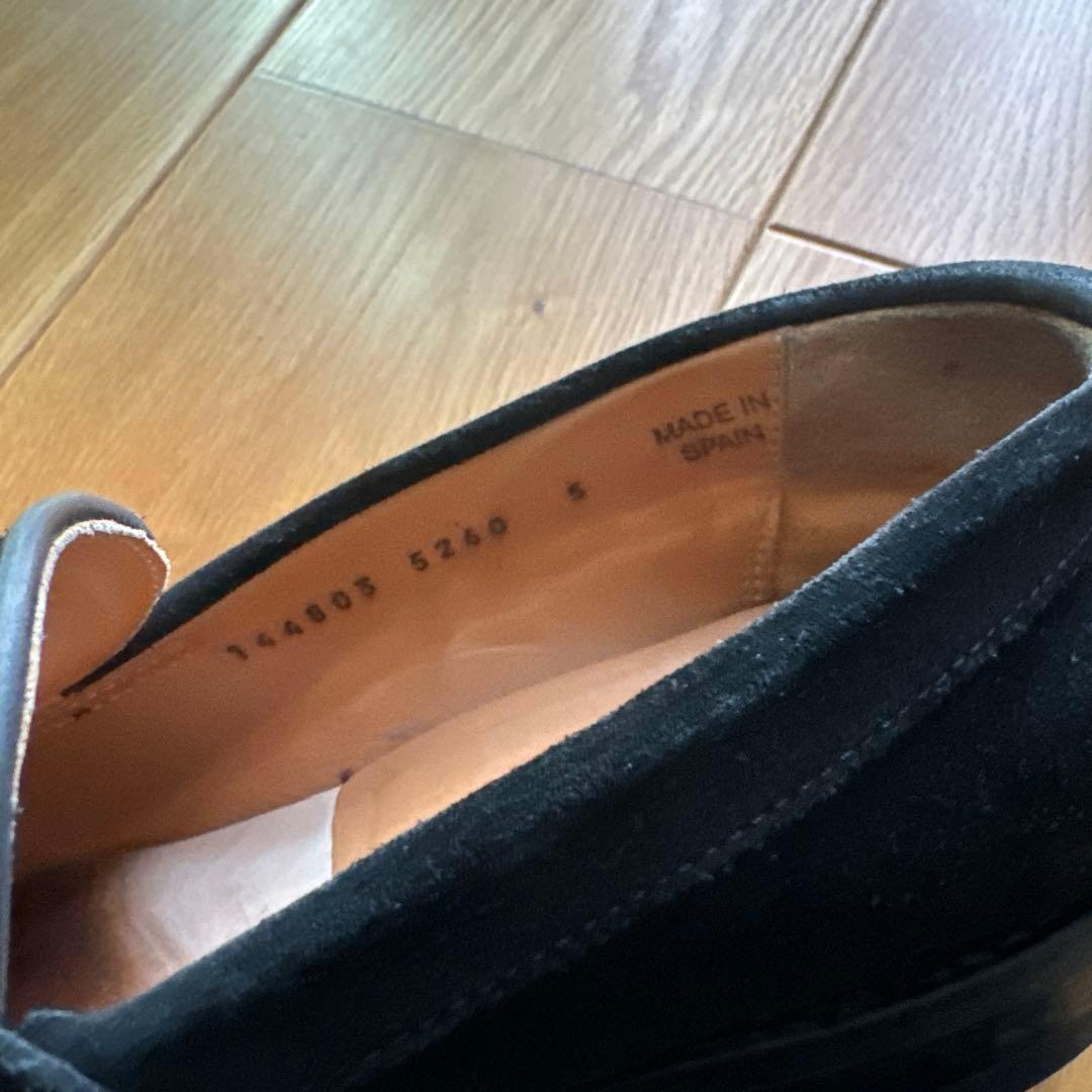 ローファー　Berwick 1707 黒 スエード ローファー 5