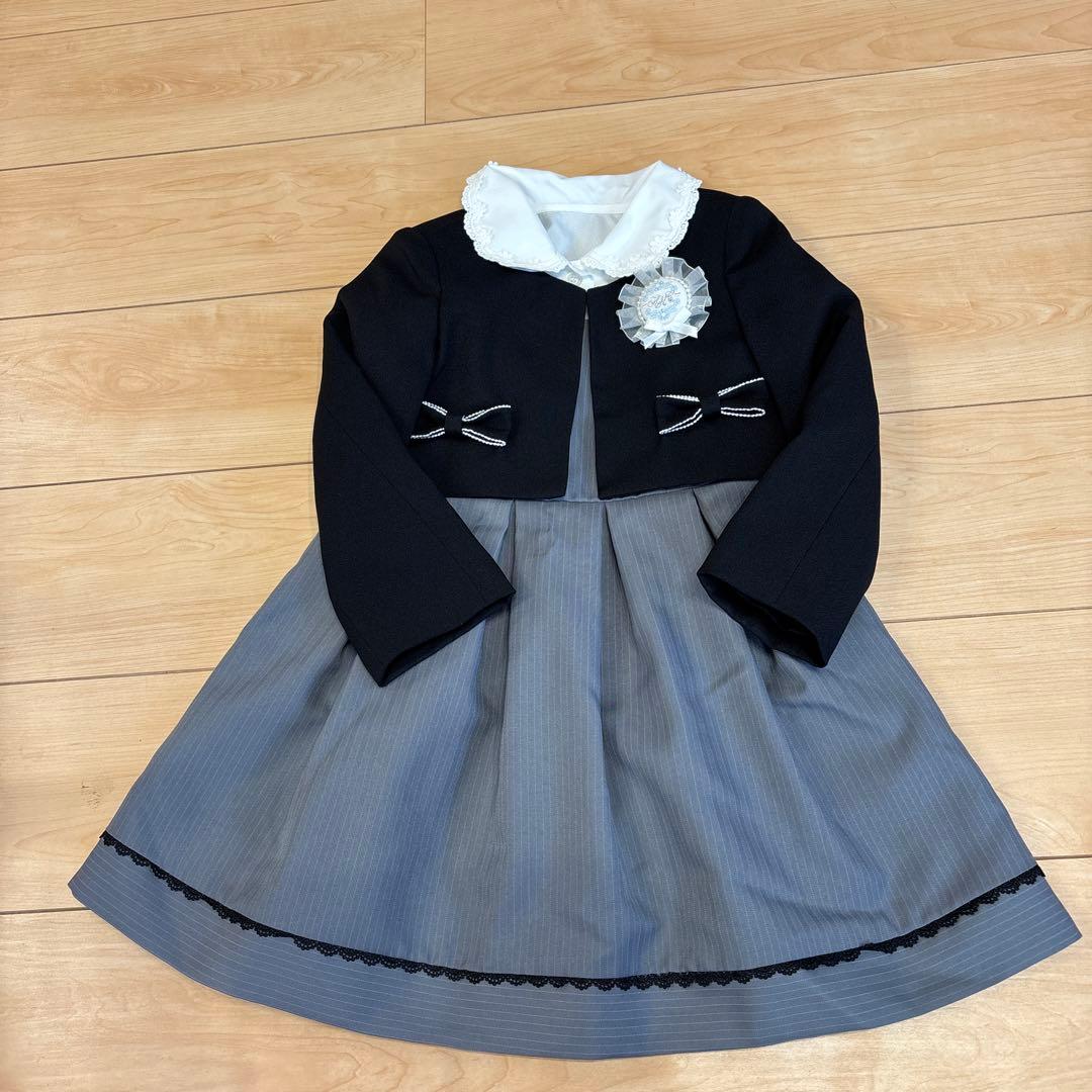 双子 女の子 卒園式 入学式 フォーマルワンピース 110 2着セット