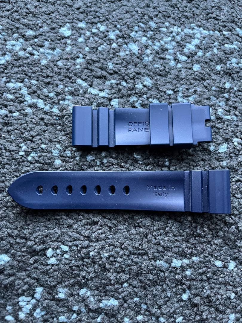 パネライ 純正 ラバーバンド ネイビー 22/20㎜