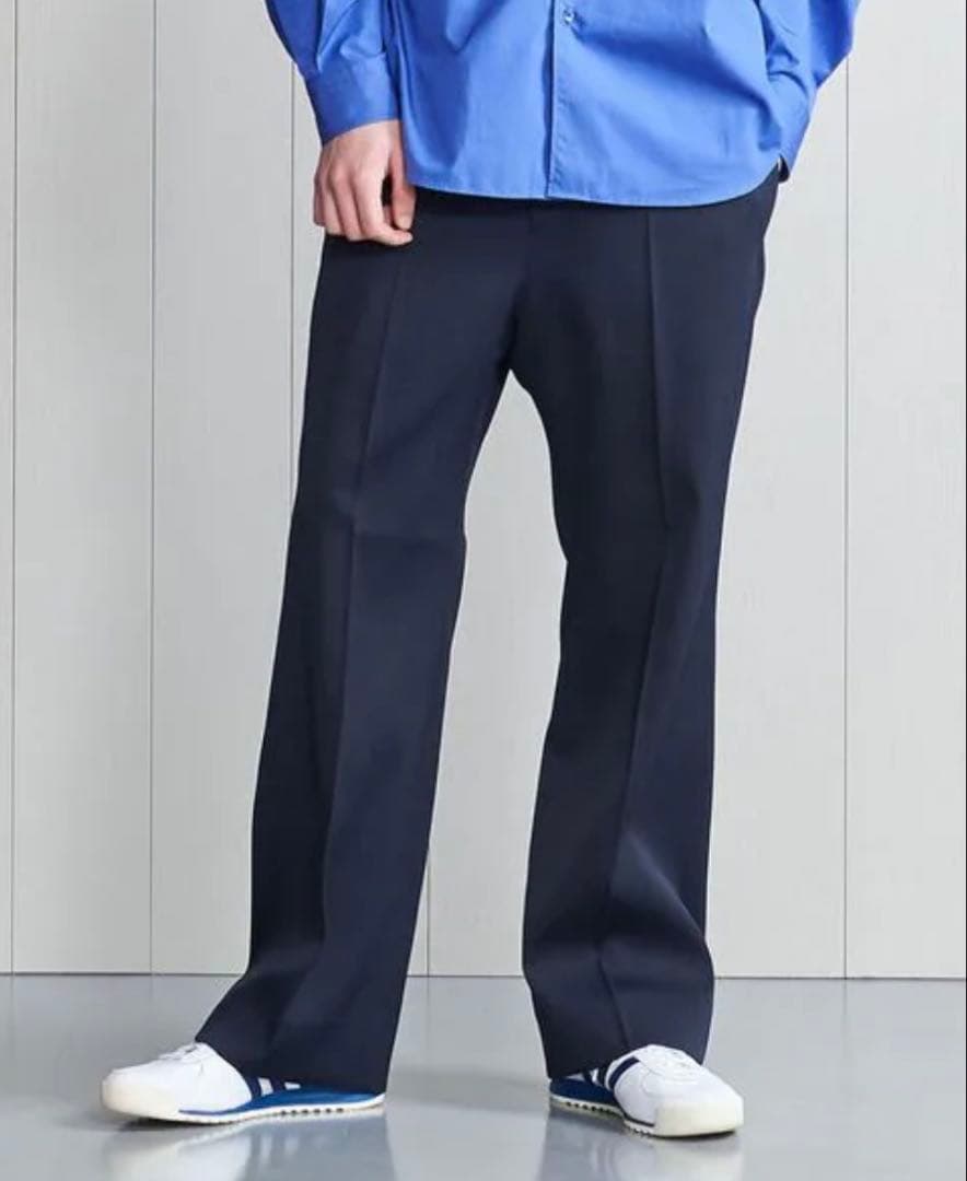 h beauty&youth フレアスラックス ネイビー ユナイテッドアローズ