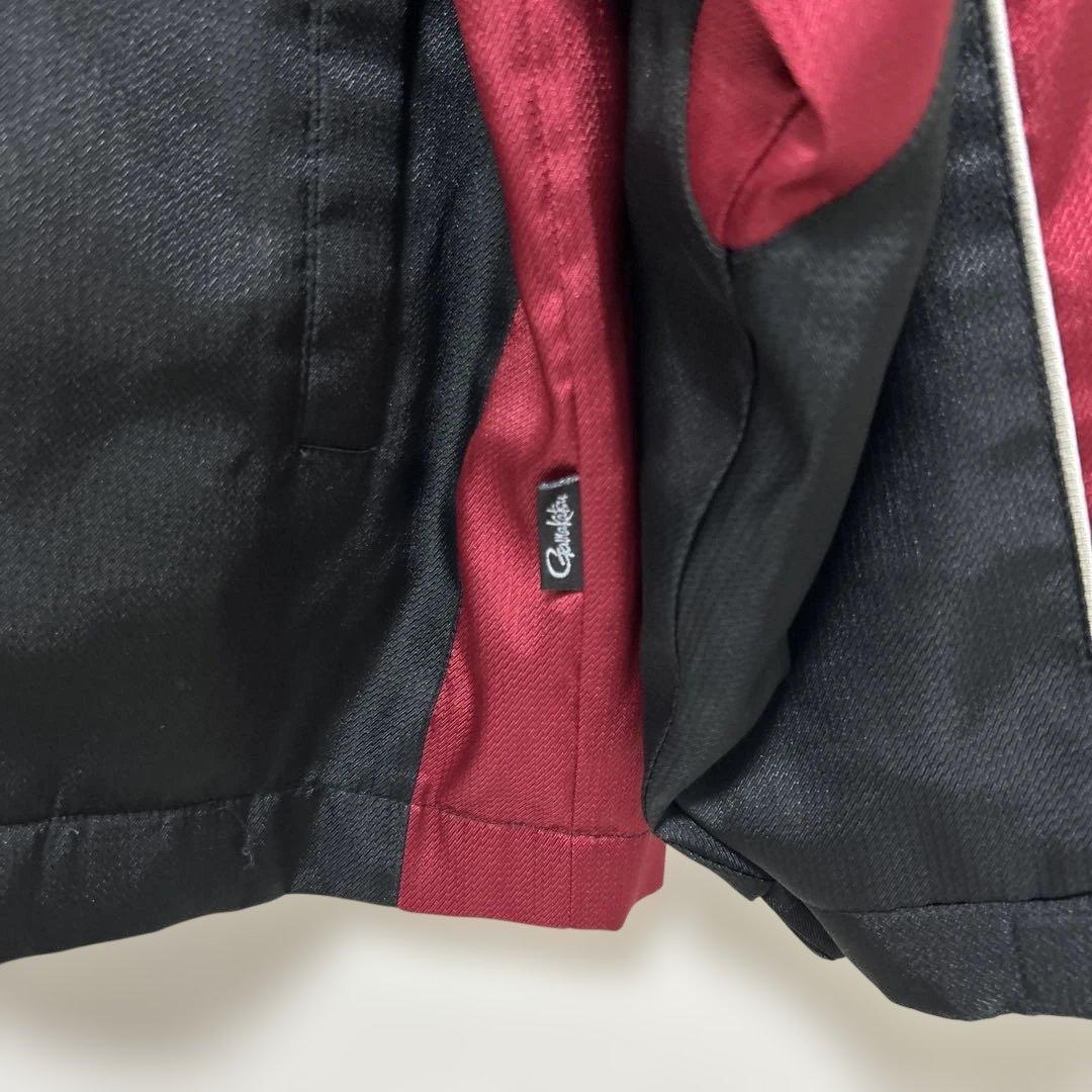 がまかつ ウォームスーツ 上下セット GM-3145 L ブラック×レッド