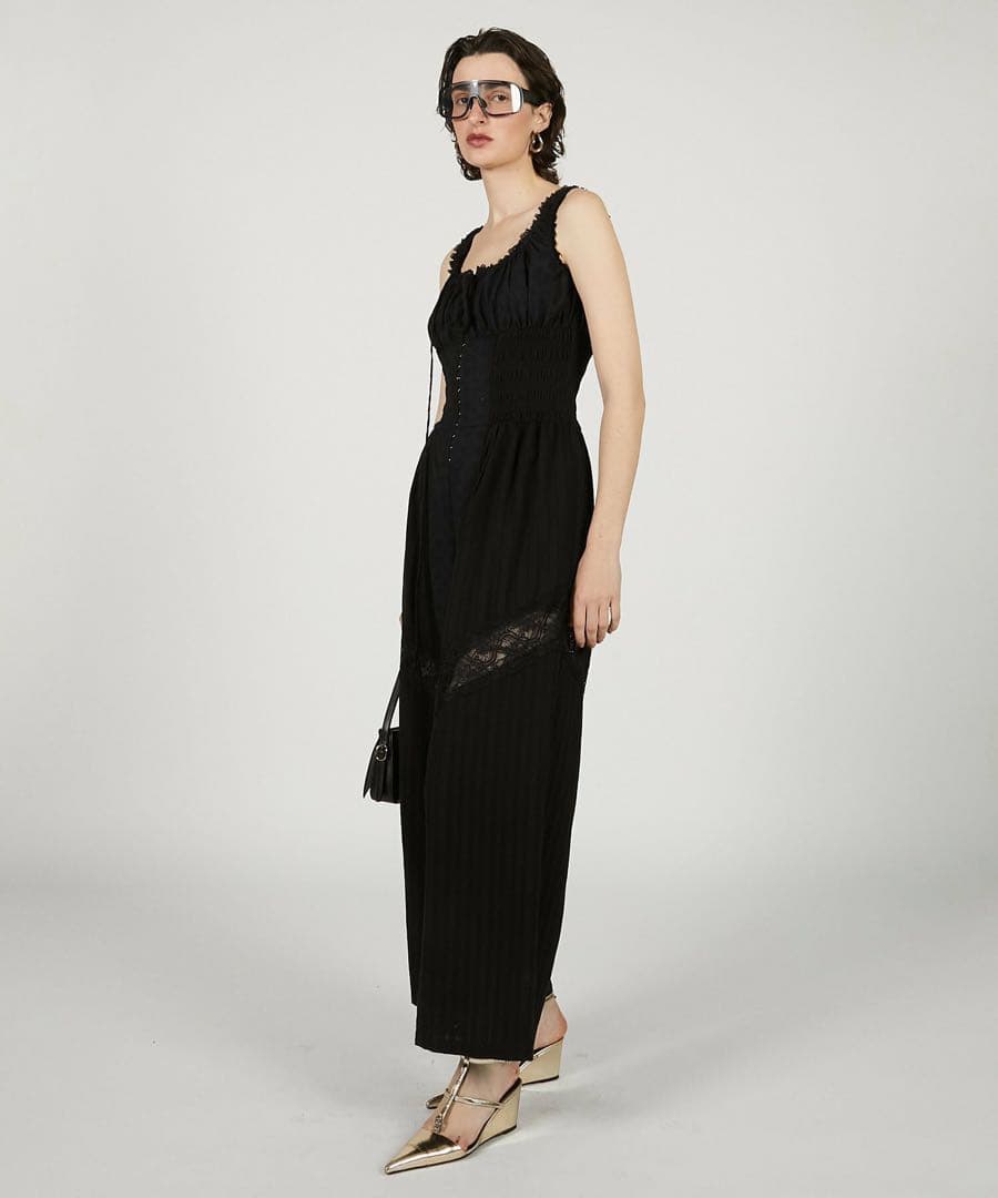 【未使用】PRANK PROJECT 完売品　コットンレースジャンプスーツ　38