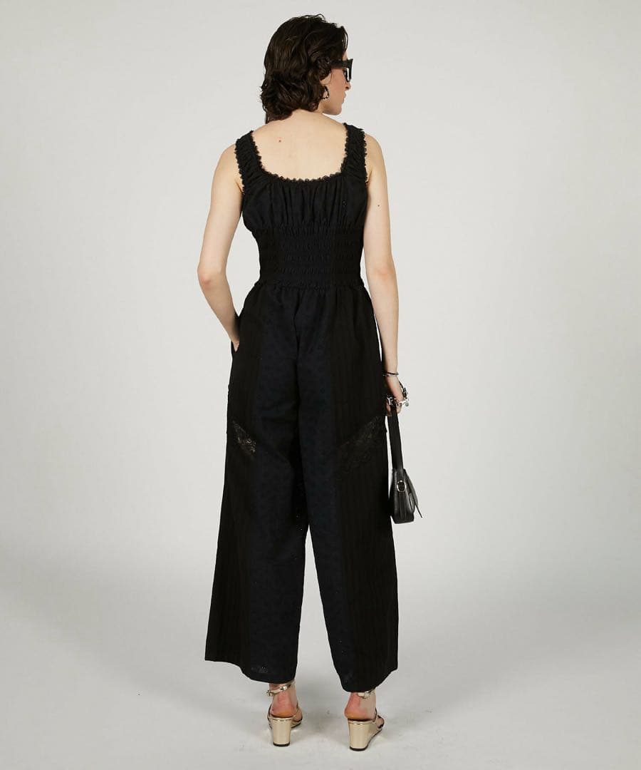 【未使用】PRANK PROJECT 完売品　コットンレースジャンプスーツ　38