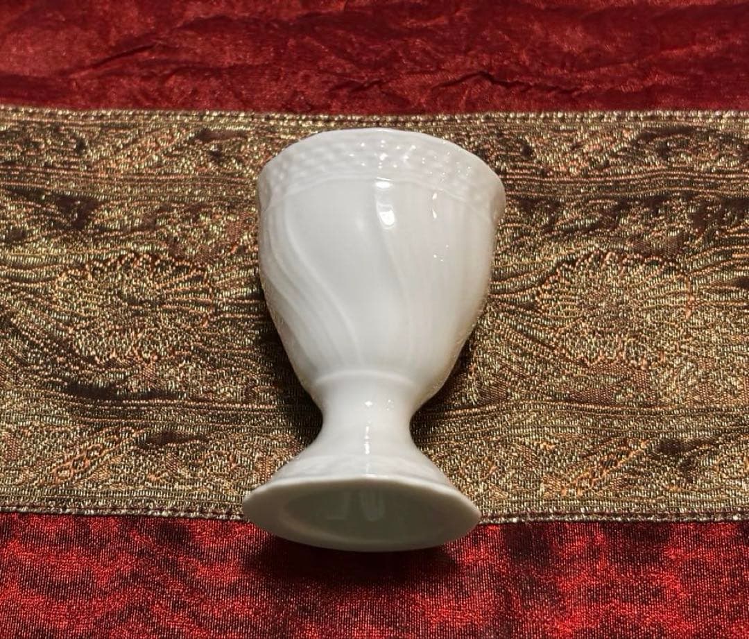 Aoiリチャード・ジノリ　ベッキオホワイトシリーズ　エッグカップ　４客