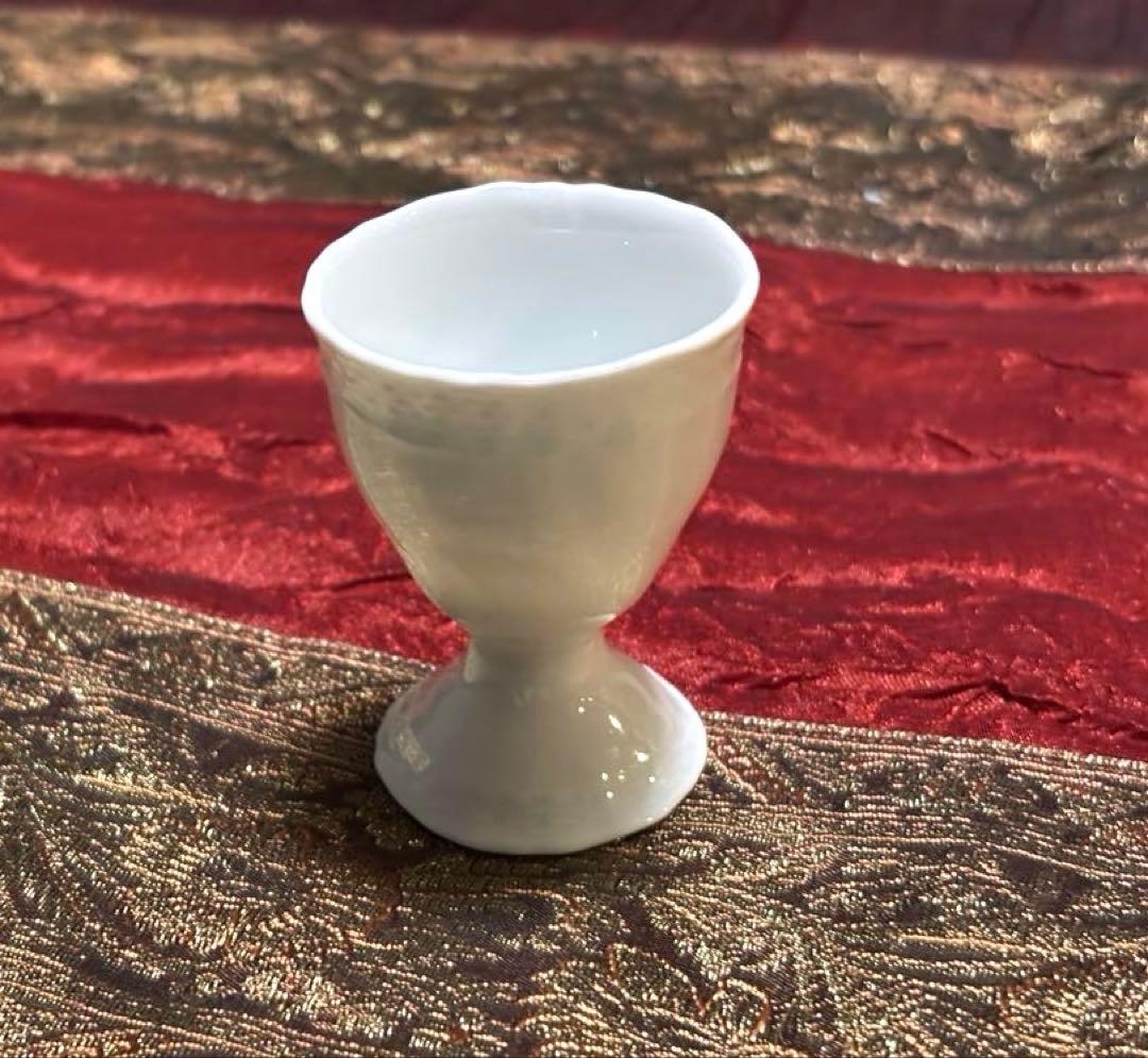 Aoiリチャード・ジノリ　ベッキオホワイトシリーズ　エッグカップ　４客