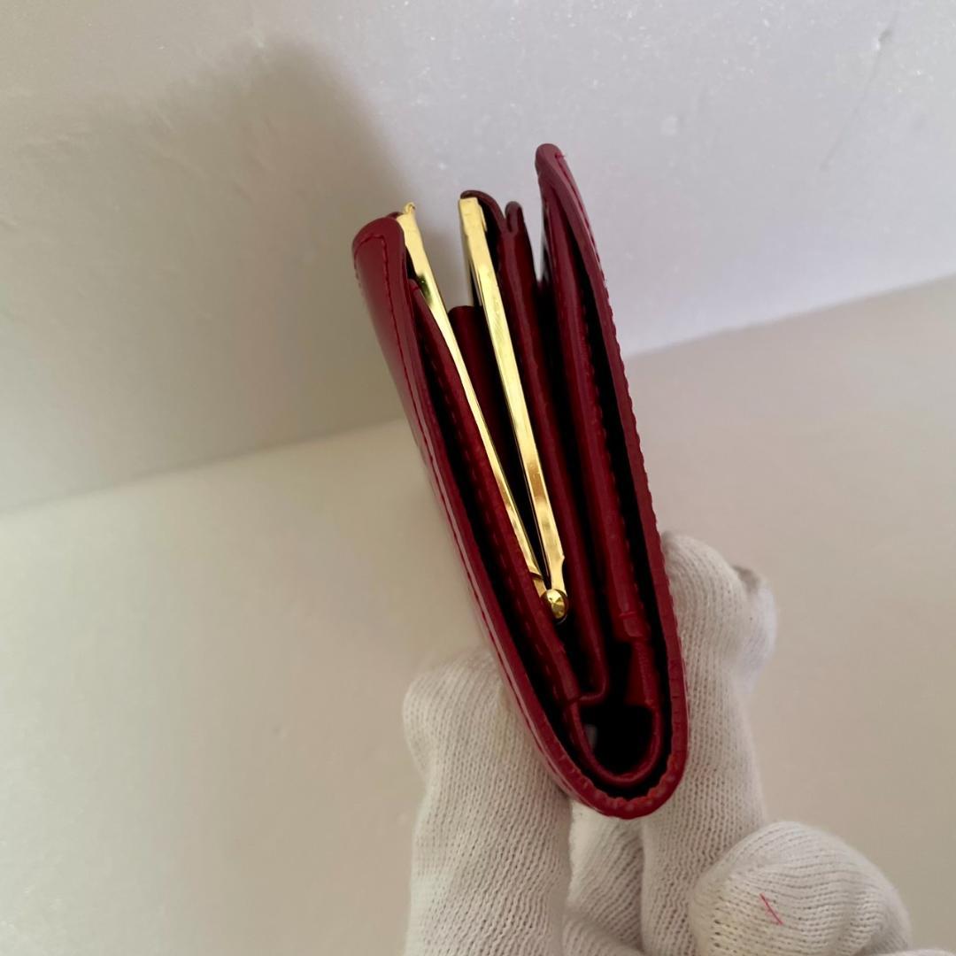 LOUIS VUITTON ヴィトン ヴェルニ ポルトフォイユ ヴィエノワ 赤系