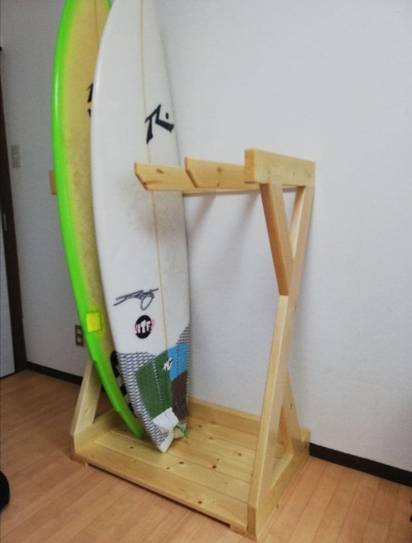 4枚サーフボードラック　サーフボードスタンド　スノーボードラック