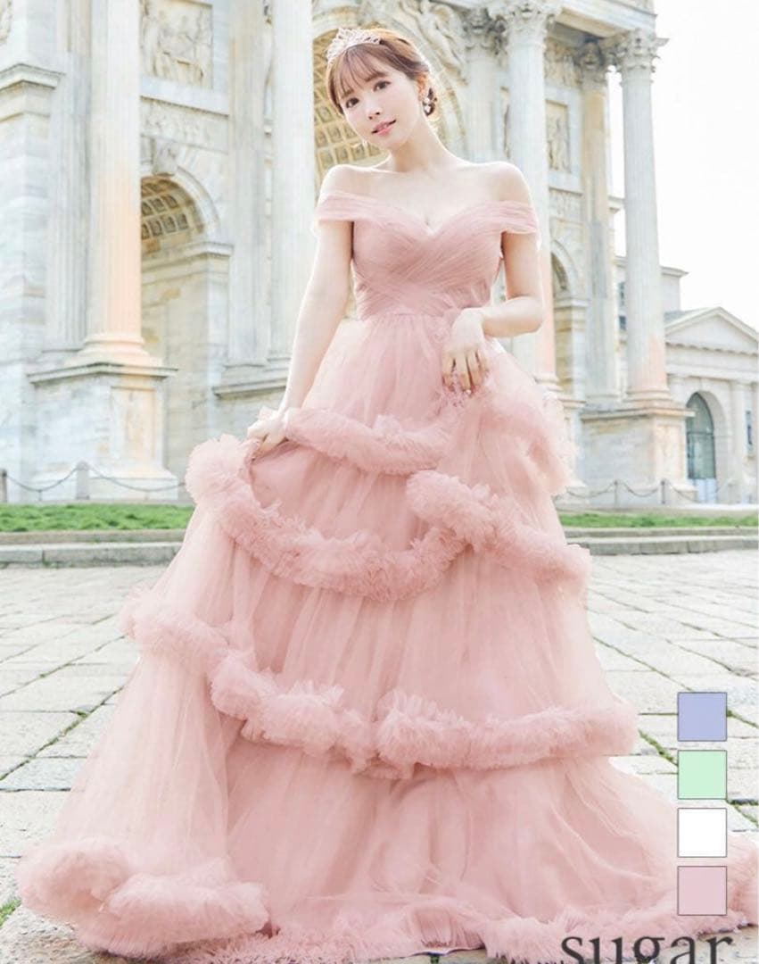 JEAN MACLEAN オフショル　ロングドレス　Mサイズ