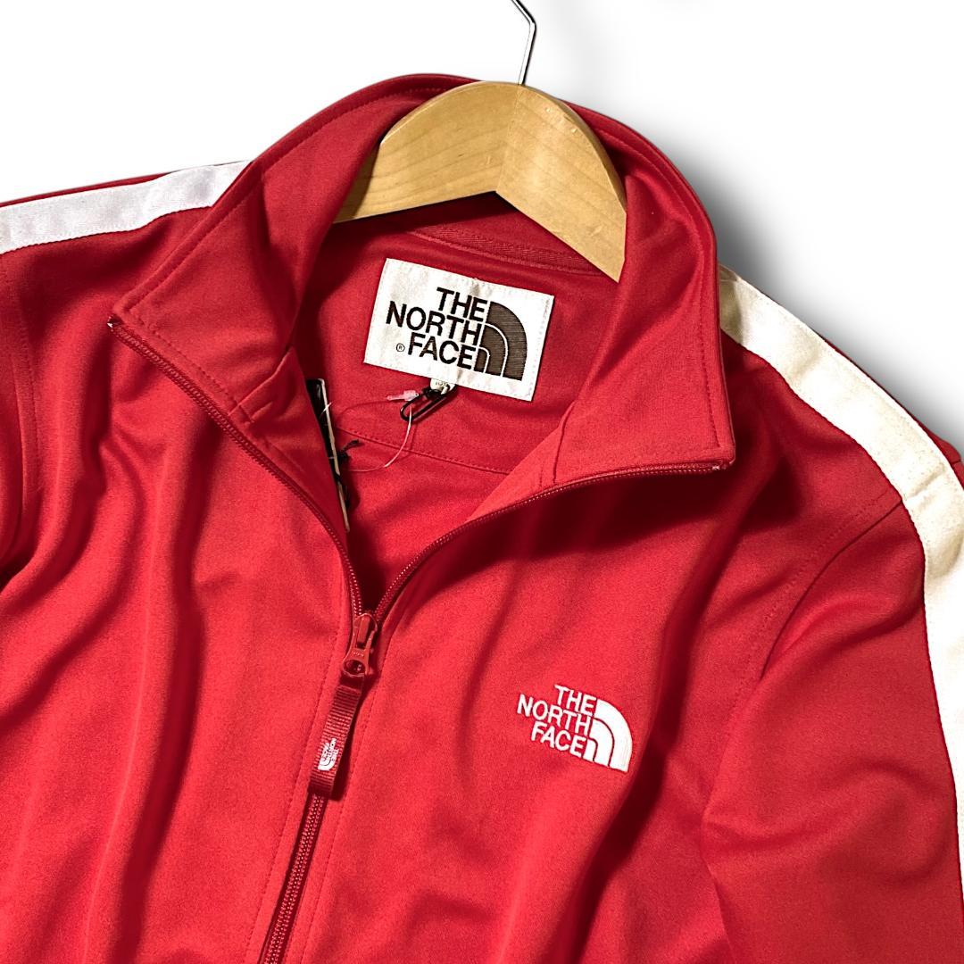 L ノースフェイス サイドライン ジップアップ トラックジャケット ジャージ 赤