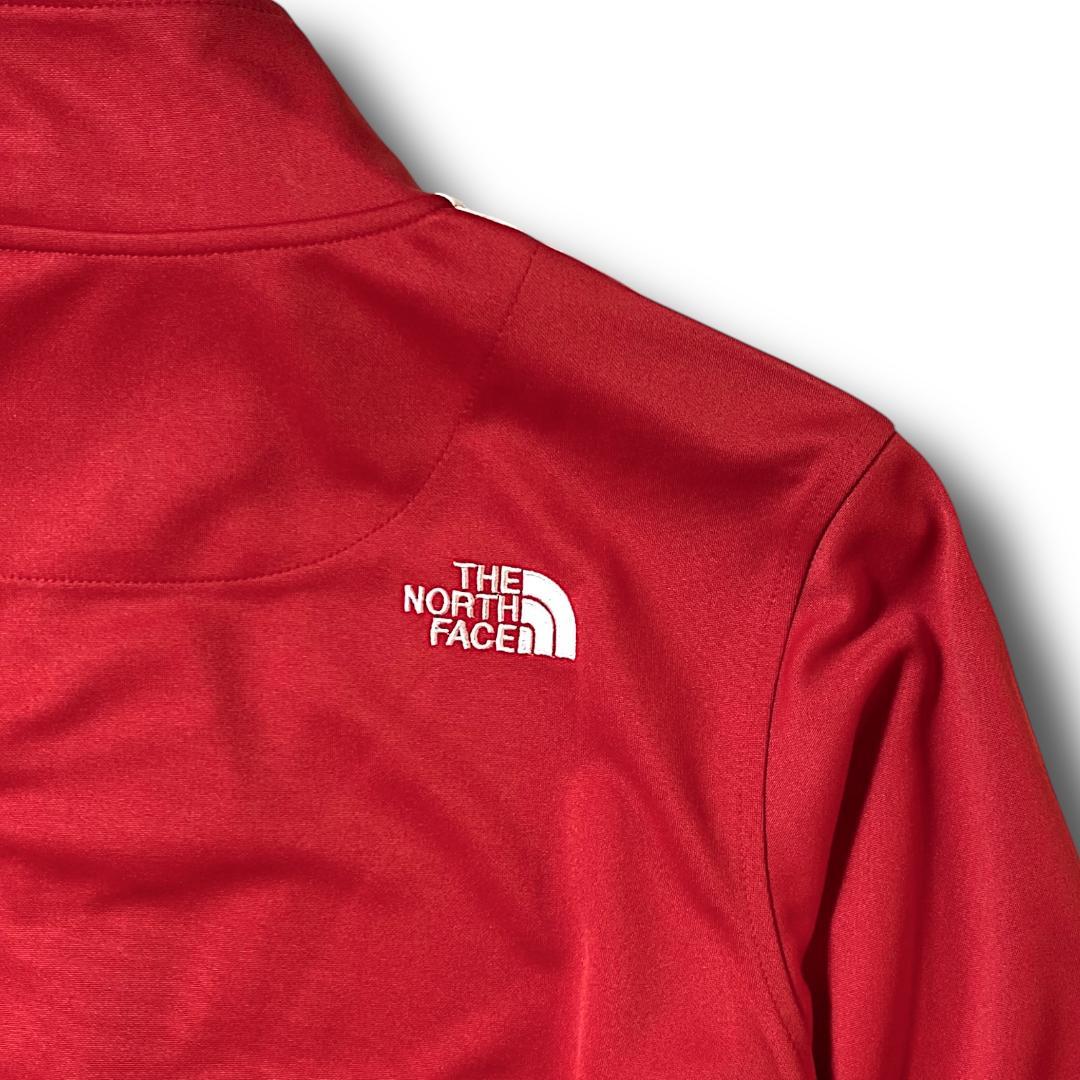 L ノースフェイス サイドライン ジップアップ トラックジャケット ジャージ 赤