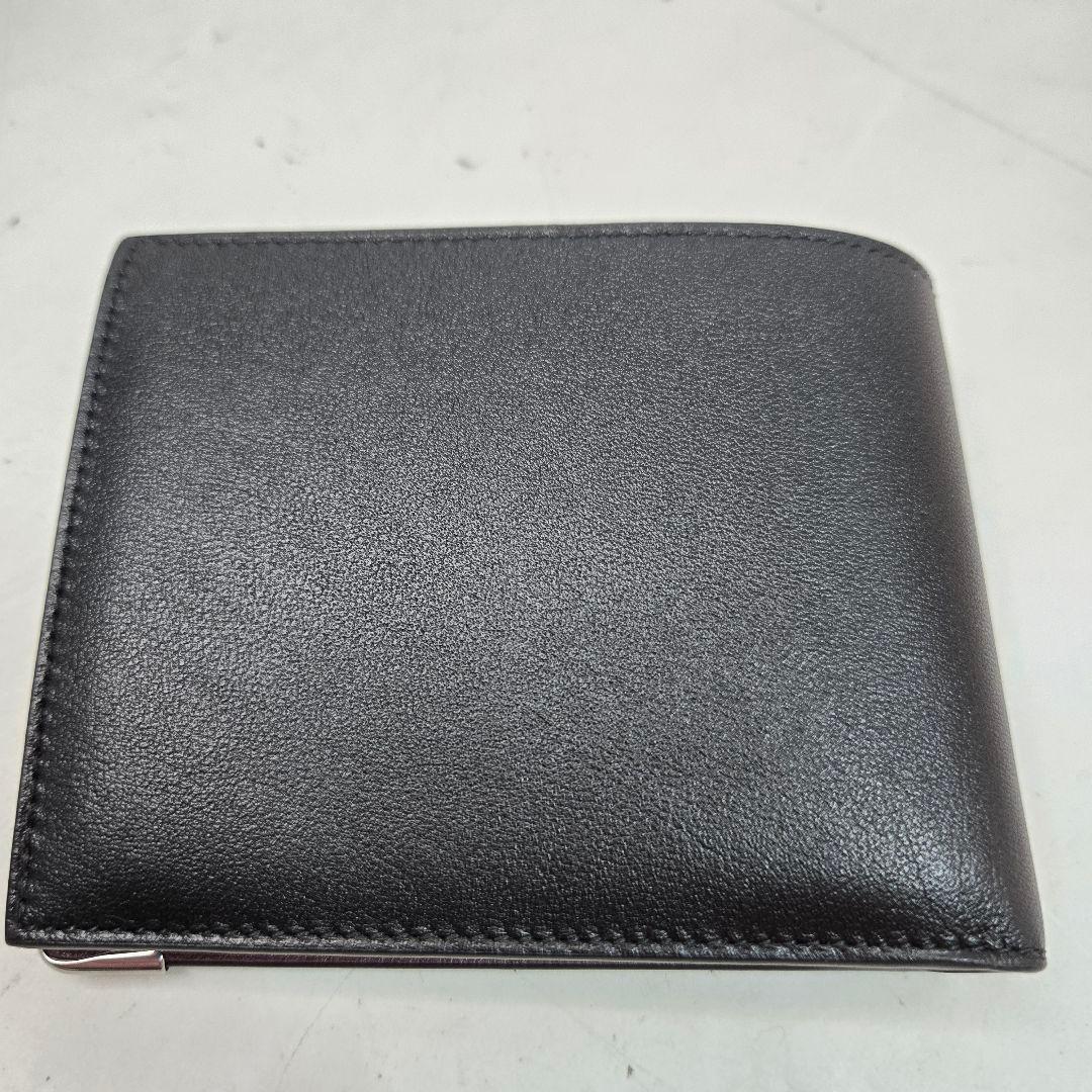 未使用箱付き Cartier 折財布 マストライン ブラック