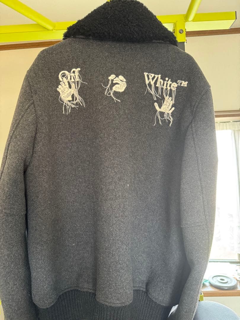 Off-White シェルパ襟付きジャケット　高級