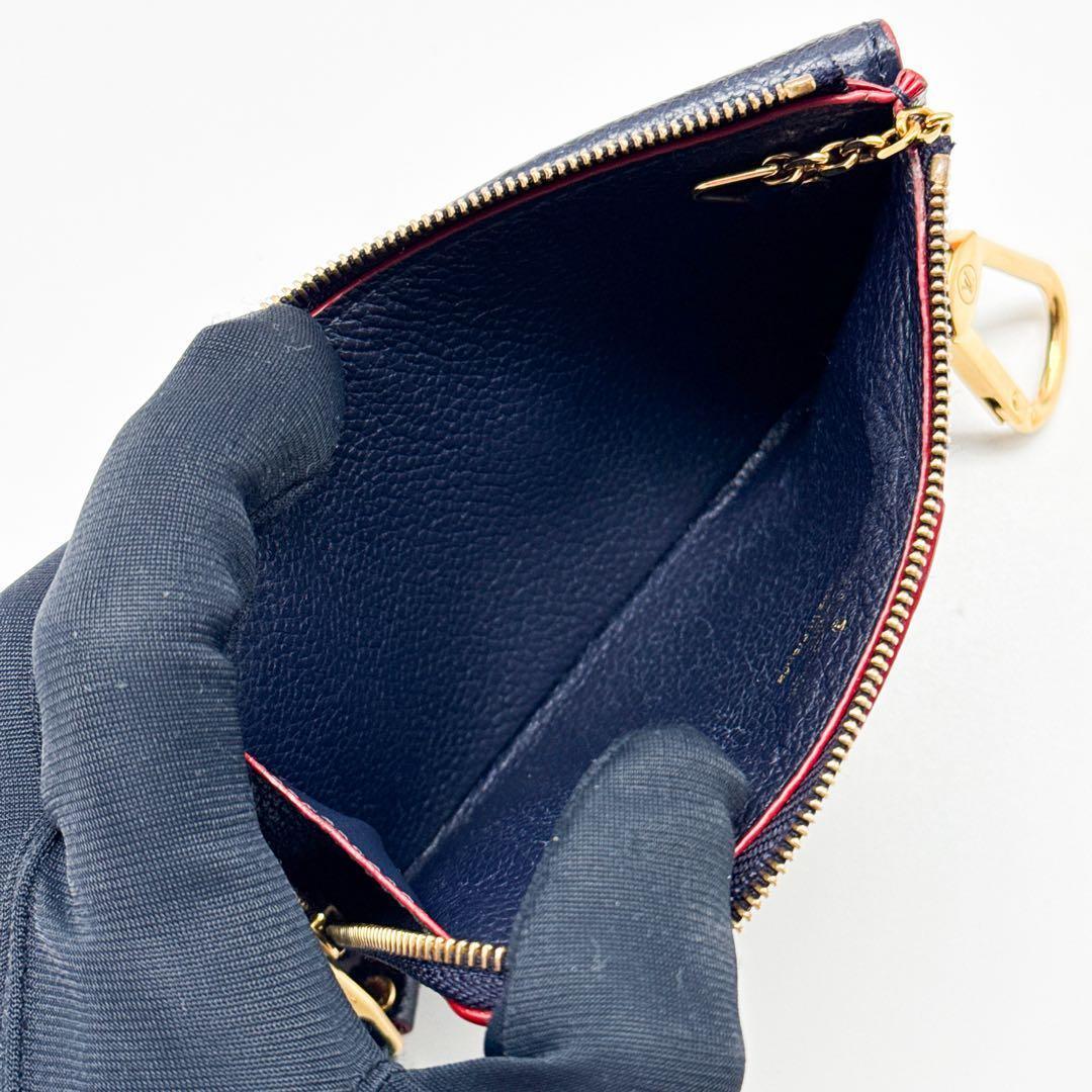 ルイヴィトン アンプラント ポルトカルト ヴェルソ マリーヌルージュ 小銭入れ