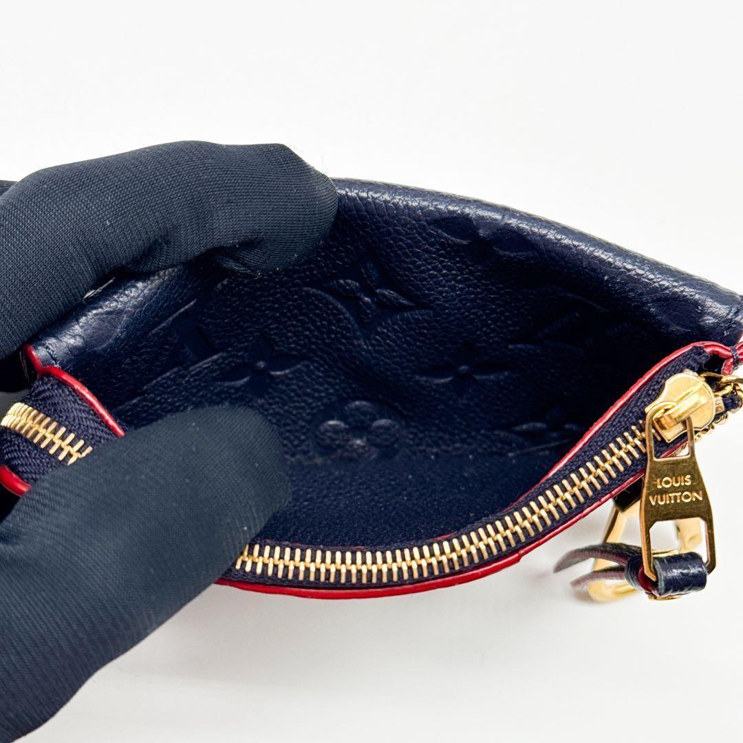 ルイヴィトン アンプラント ポルトカルト ヴェルソ マリーヌルージュ 小銭入れ