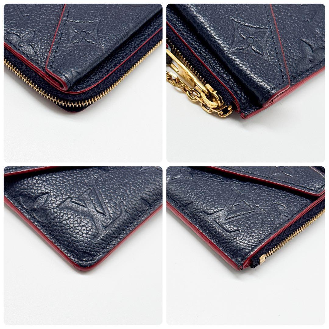 ルイヴィトン アンプラント ポルトカルト ヴェルソ マリーヌルージュ 小銭入れ