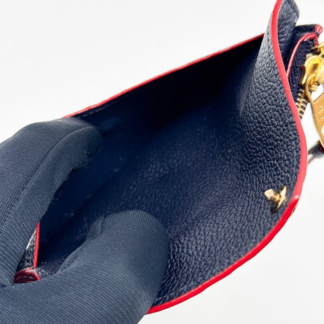 ルイヴィトン アンプラント ポルトカルト ヴェルソ マリーヌルージュ 小銭入れ