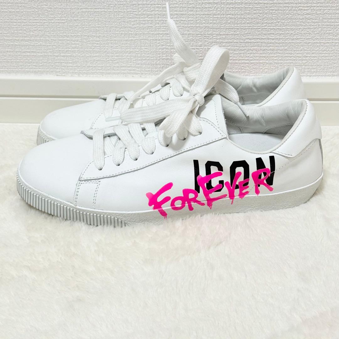 ディースクエアード スニーカー ICON FOREVER レディース 38 白