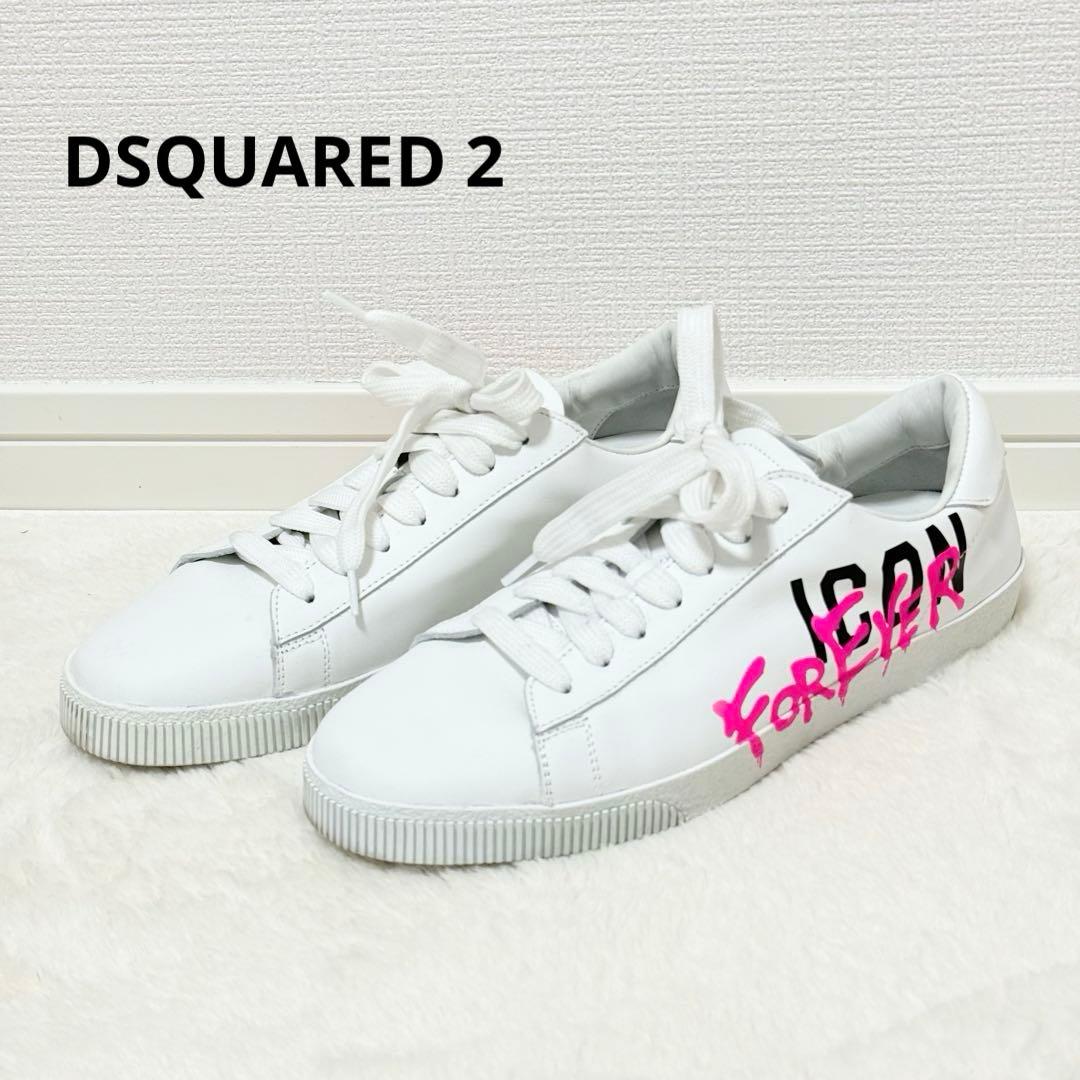 ディースクエアード スニーカー ICON FOREVER レディース 38 白
