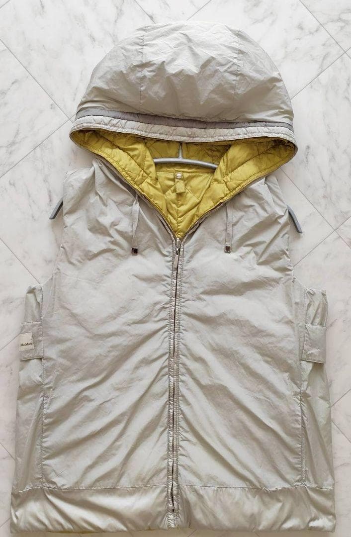S Max Mara ダブルフェイス リバーシブル ダウン ベスト ジレ 44