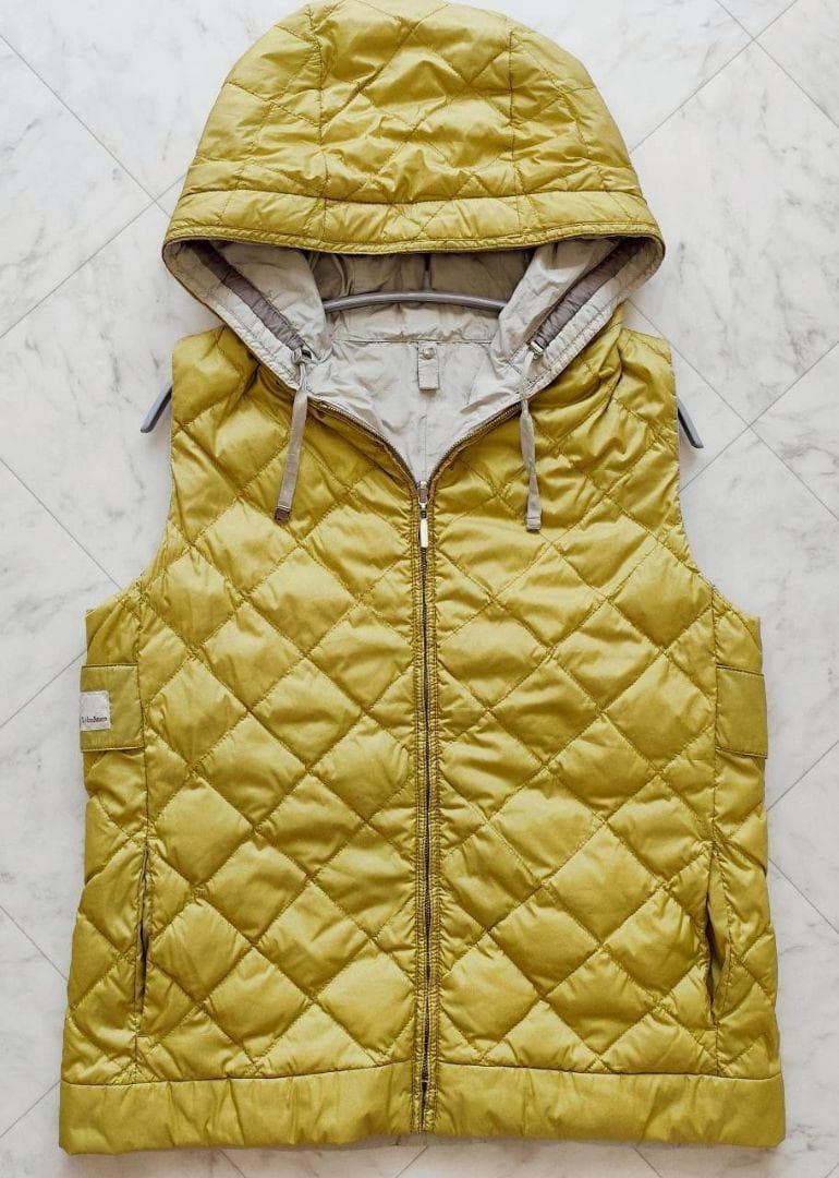 S Max Mara ダブルフェイス リバーシブル ダウン ベスト ジレ 44