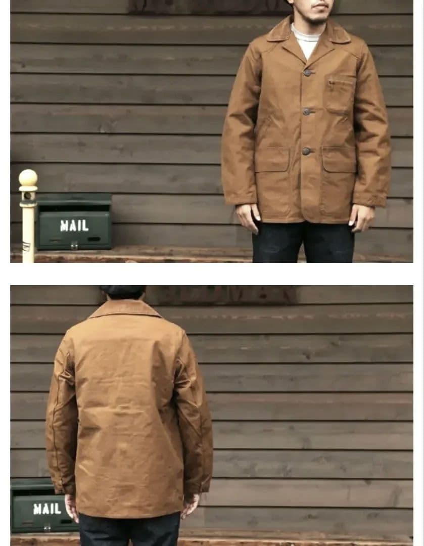 SUGAR CANE ブラウンキャンバス ハンティングジャケット SC13415