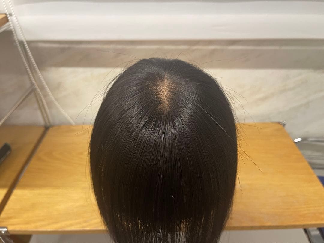 レミー人毛100%部分ウィッグ前髪カット調整カット済みウィッグ