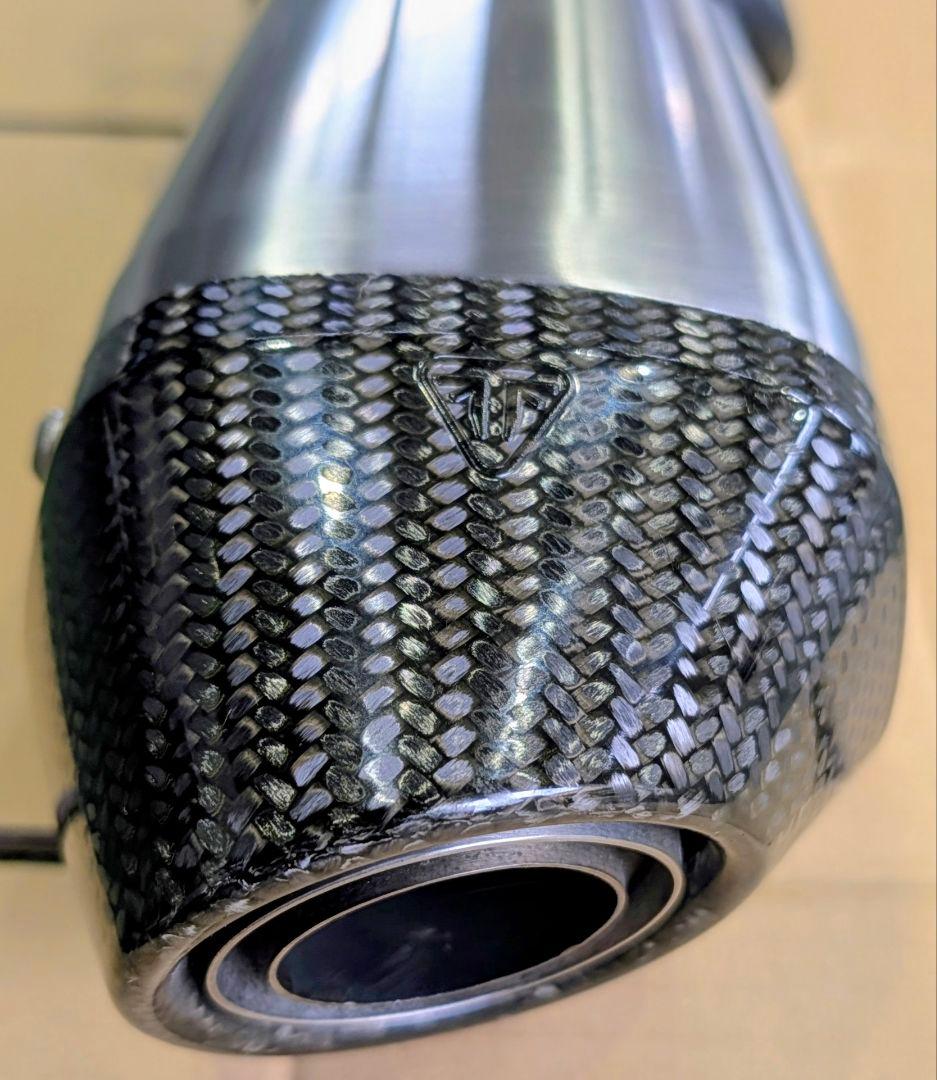 颯*パ様 トライアンフ純正オプション☆スクラン ブラー用バンス&ハインズマフラー