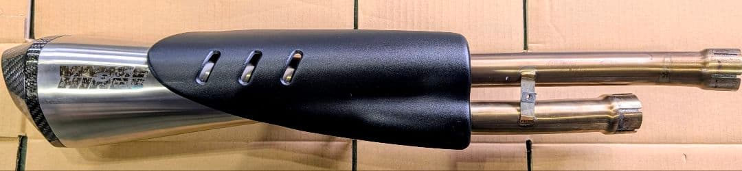 颯*パ様 トライアンフ純正オプション☆スクラン ブラー用バンス&ハインズマフラー