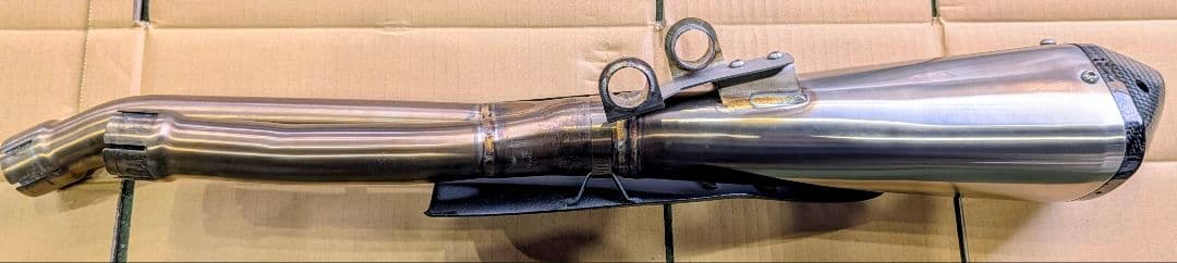 颯*パ様 トライアンフ純正オプション☆スクラン ブラー用バンス&ハインズマフラー