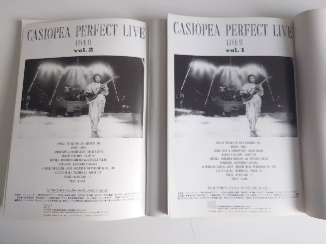 CASIOPEA PERFECT LIVE バンドスコア ２冊セット