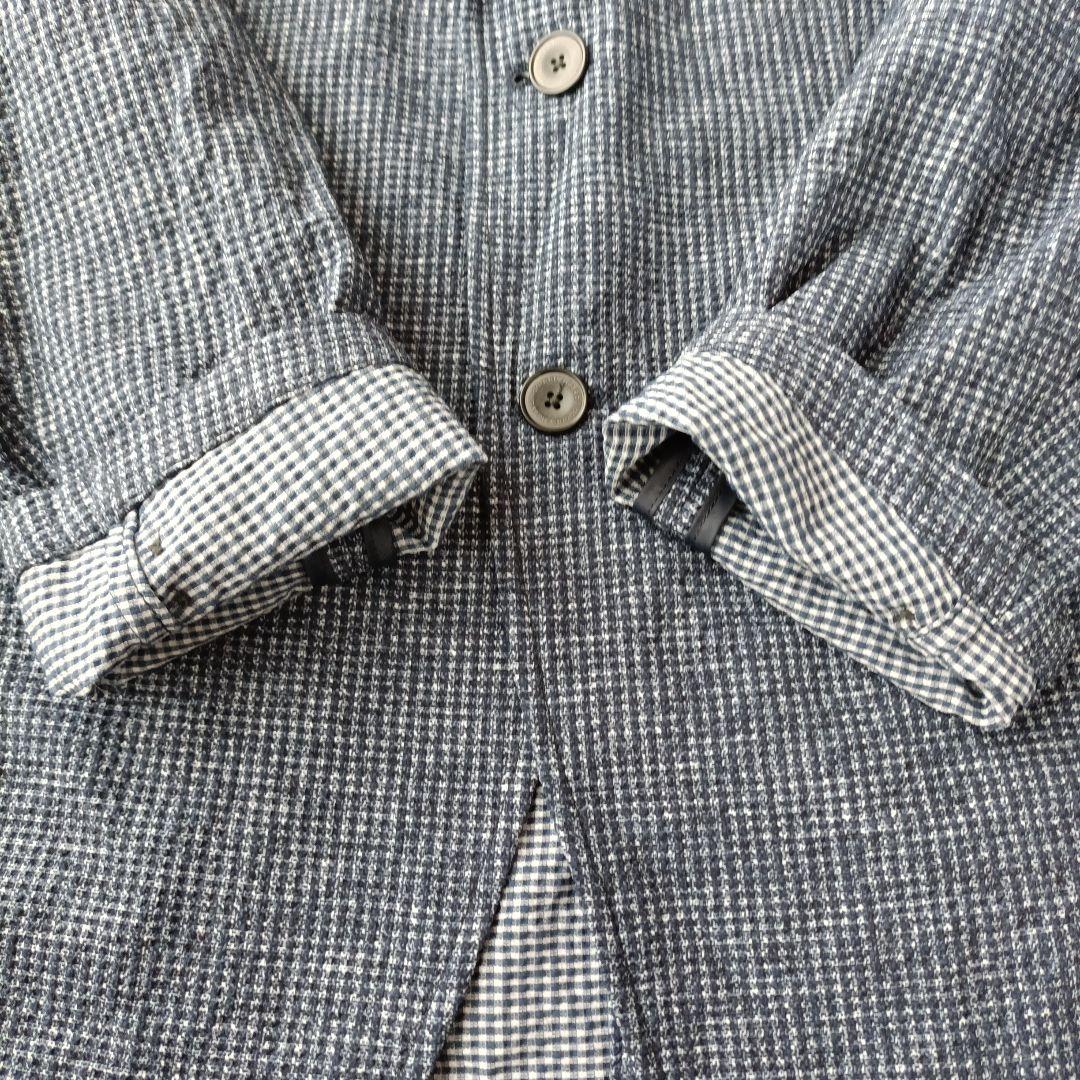 新品同様 JOSEPH ABBOUD メンズ シアサッカー テーラードジャケット