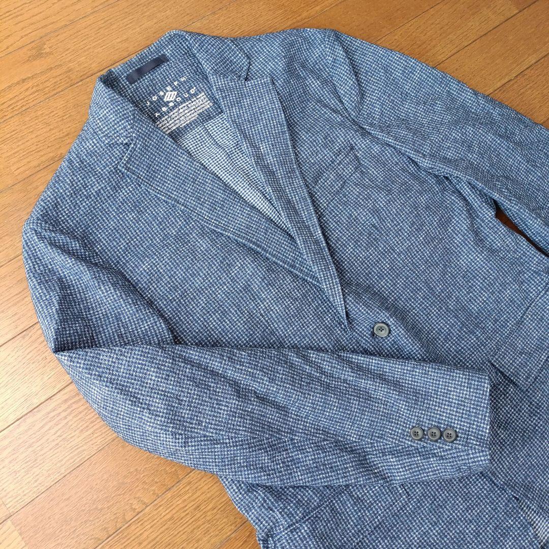 新品同様 JOSEPH ABBOUD メンズ シアサッカー テーラードジャケット