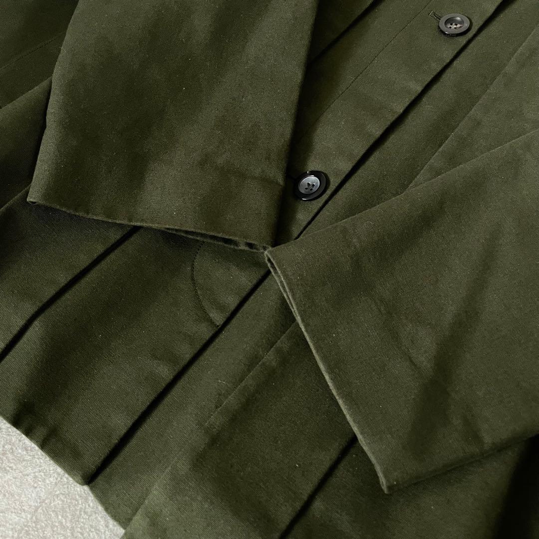 美品★ロエベ　ハウンドトゥース カラージャケット　ケープコート　32 襟着脱可