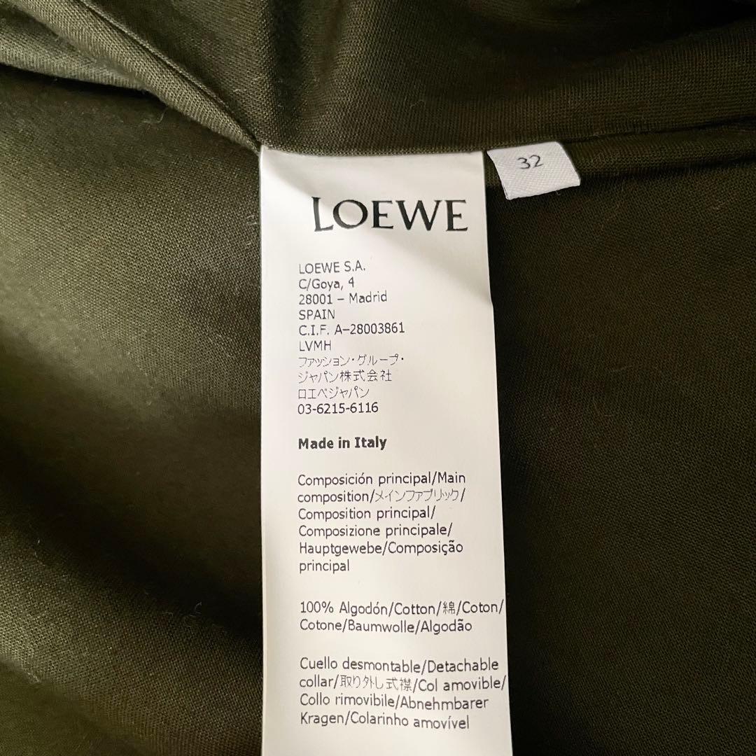 美品★ロエベ　ハウンドトゥース カラージャケット　ケープコート　32 襟着脱可