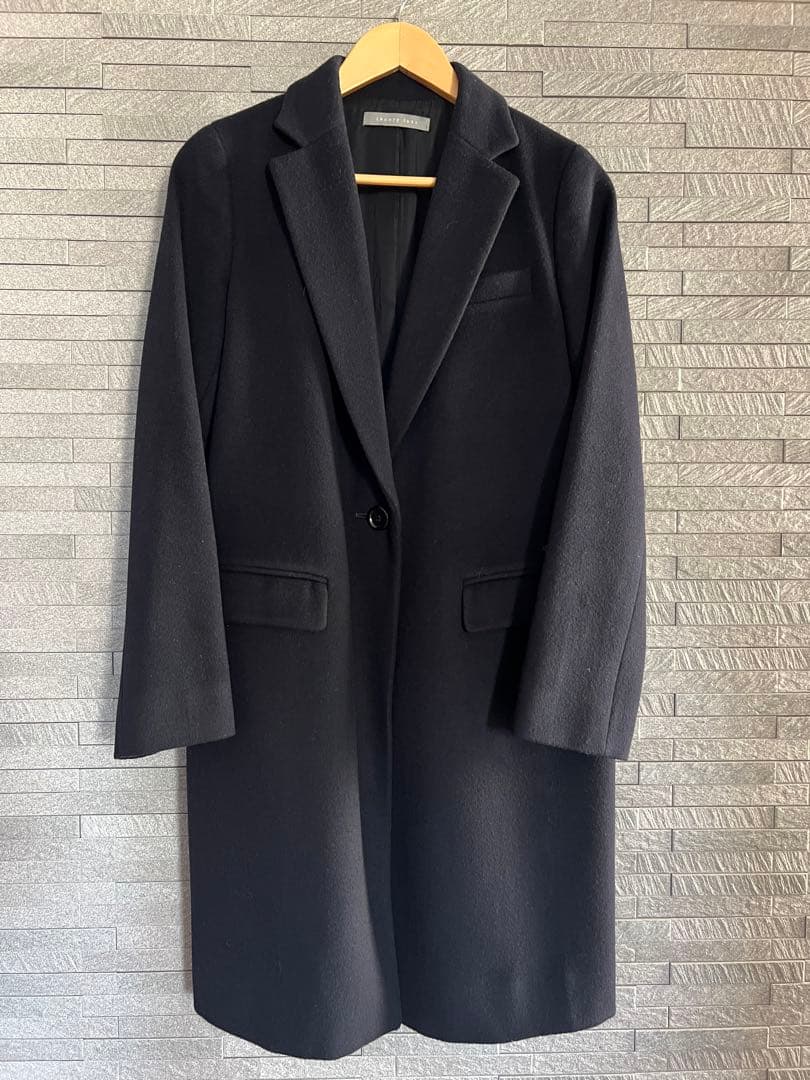 【専用】THEORY LUXE ウールチェスターコート ネイビー