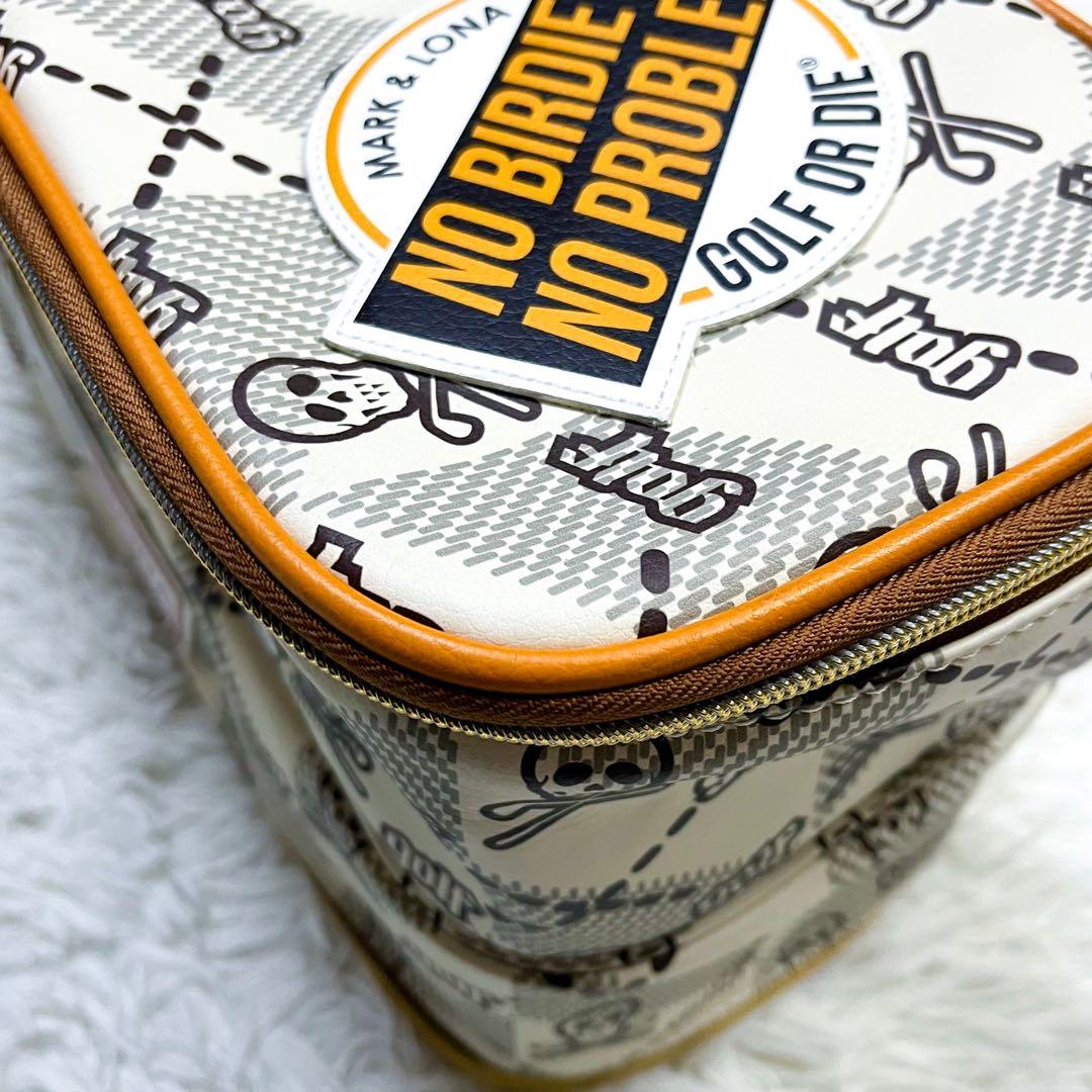 極美品 近年モデル マークアンドロナ シューズバッグ モノグラム 豪華ワッペン