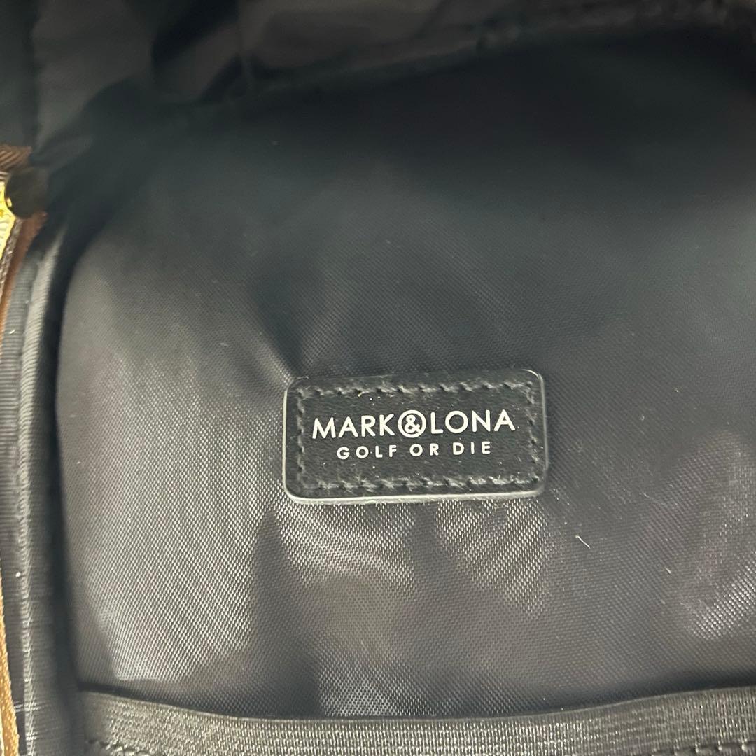 極美品 近年モデル マークアンドロナ シューズバッグ モノグラム 豪華ワッペン