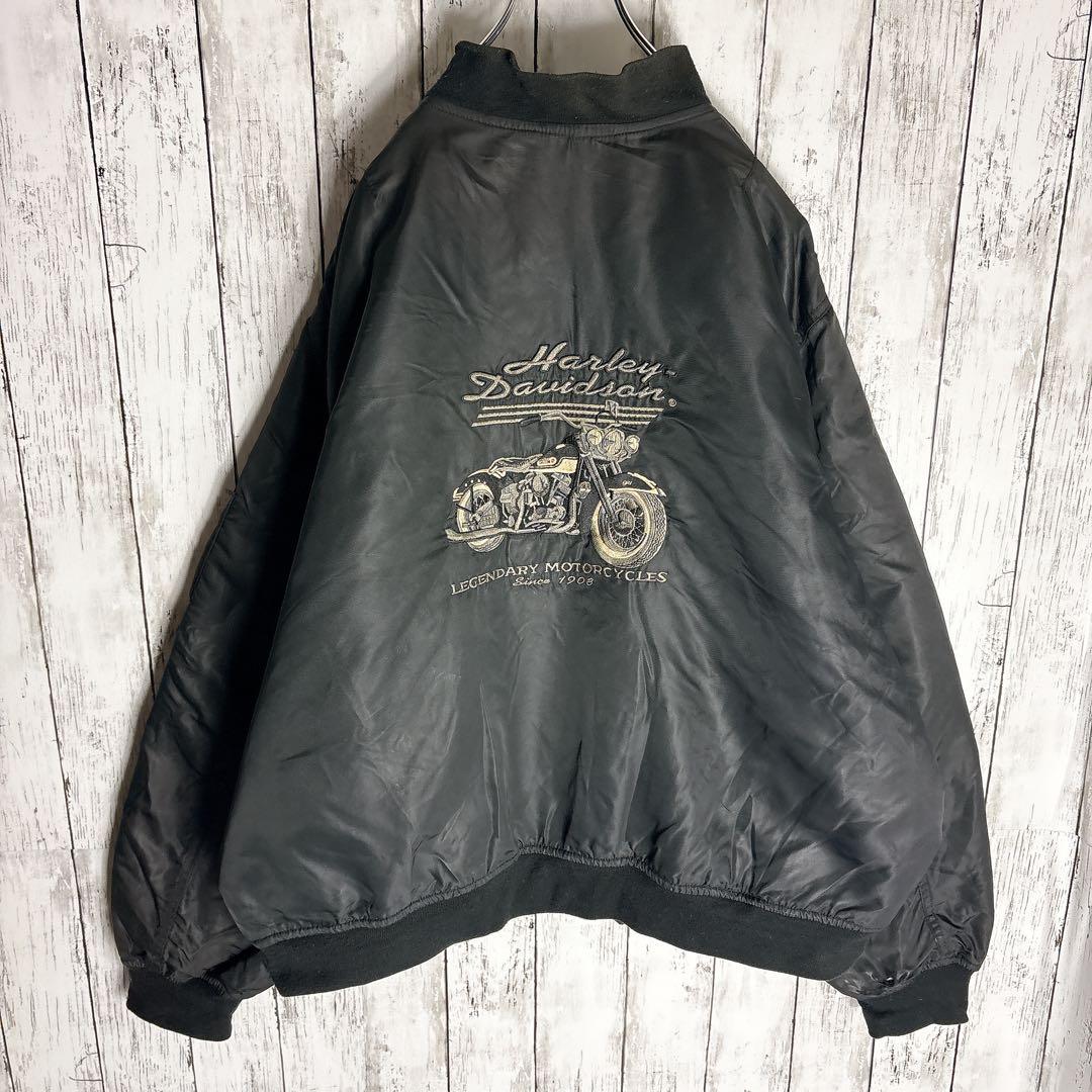 ハーレーダビッドソン MA-1 フライトジャケット XXXL 両面プリント