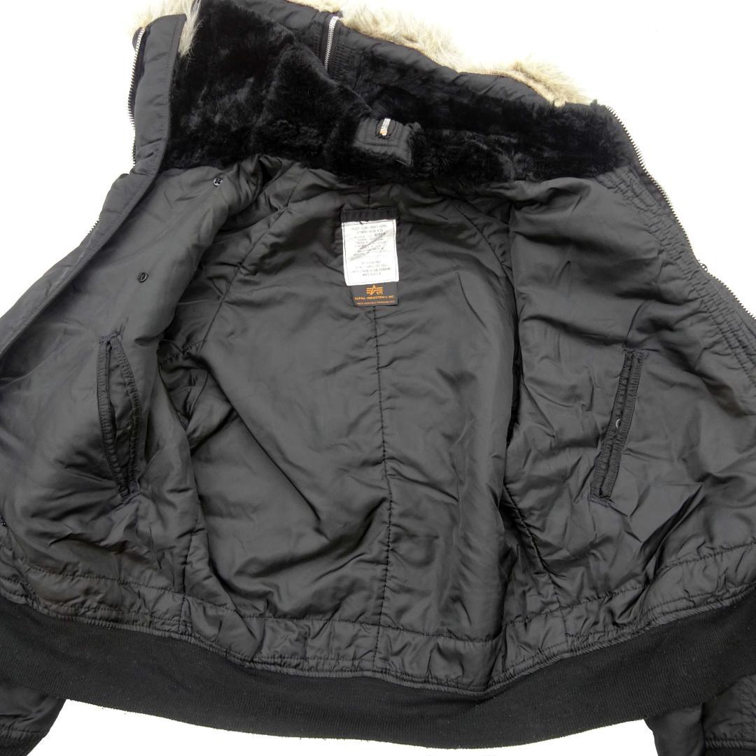 希少/USA製】ALPHA INDUSTRIES 80s アルファN-2B黒M