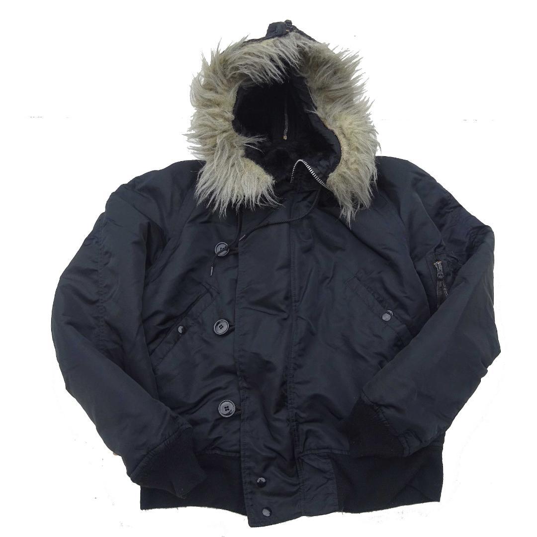 希少/USA製】ALPHA INDUSTRIES 80s アルファN-2B黒M