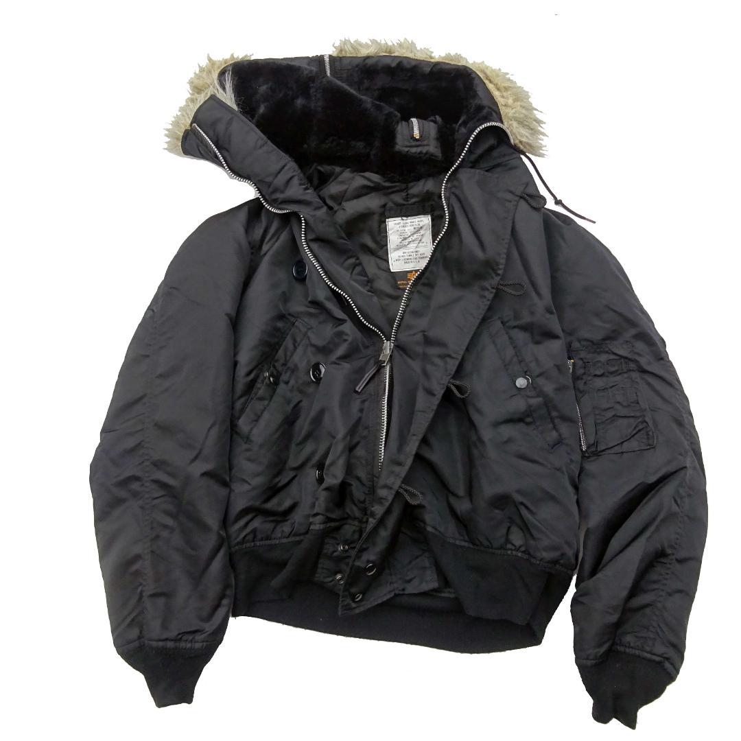 希少/USA製】ALPHA INDUSTRIES 80s アルファN-2B黒M