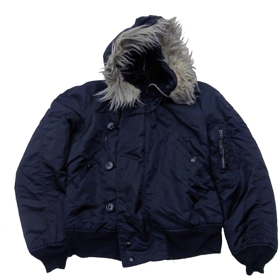 希少/USA製】ALPHA INDUSTRIES 80s アルファN-2B黒M