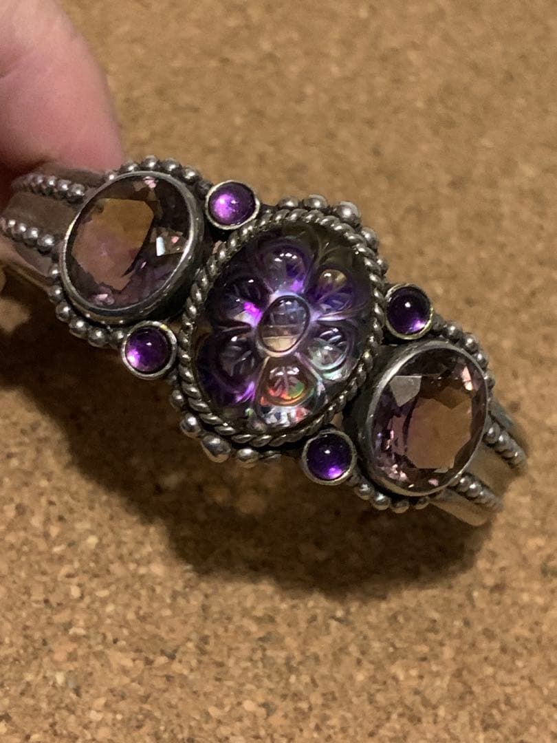 STEPHEN DWECK シルバーバングル（アバロンクォーツ・アメトリン）