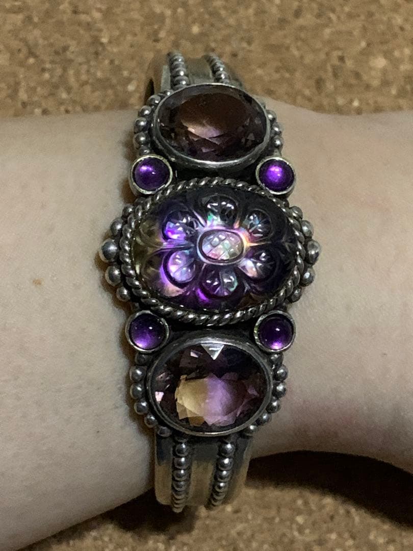 STEPHEN DWECK シルバーバングル（アバロンクォーツ・アメトリン）