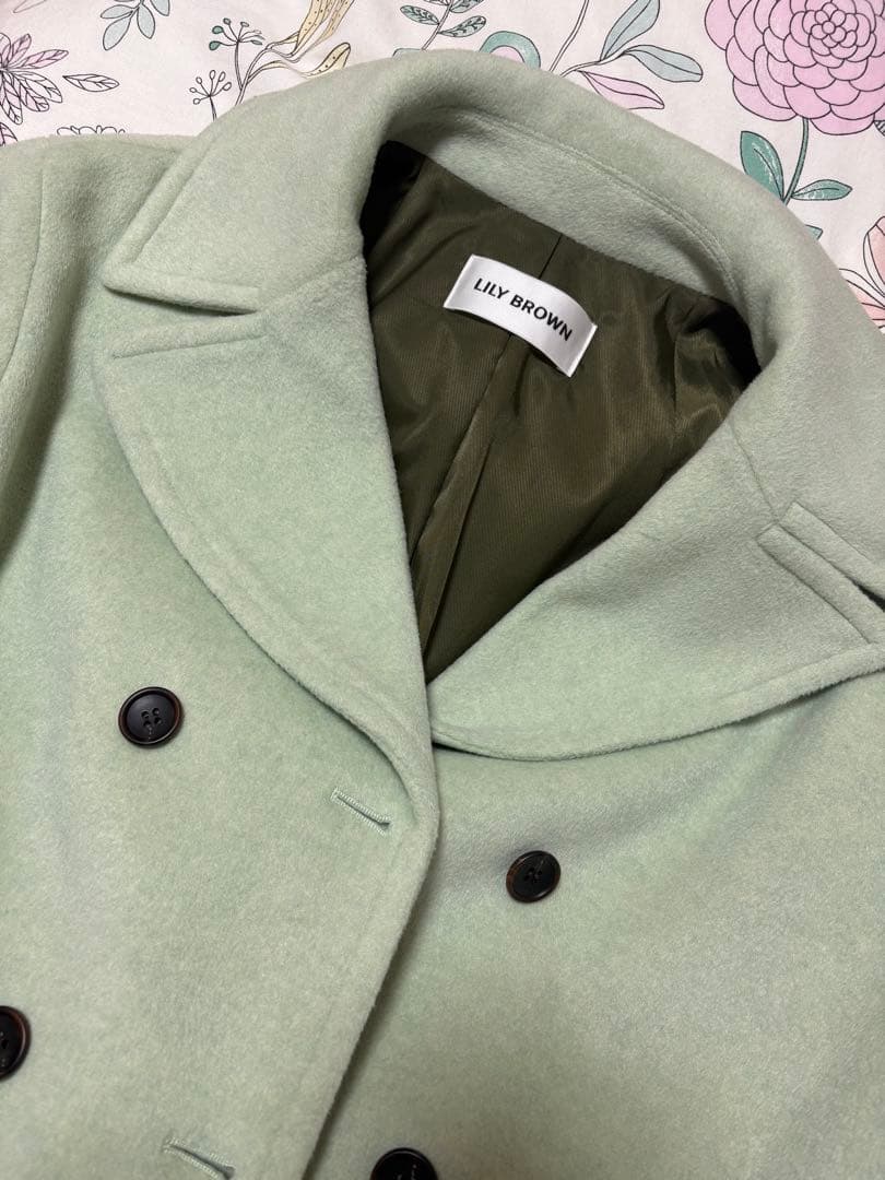 LILY BROWN ミントグリーン コクーンコート