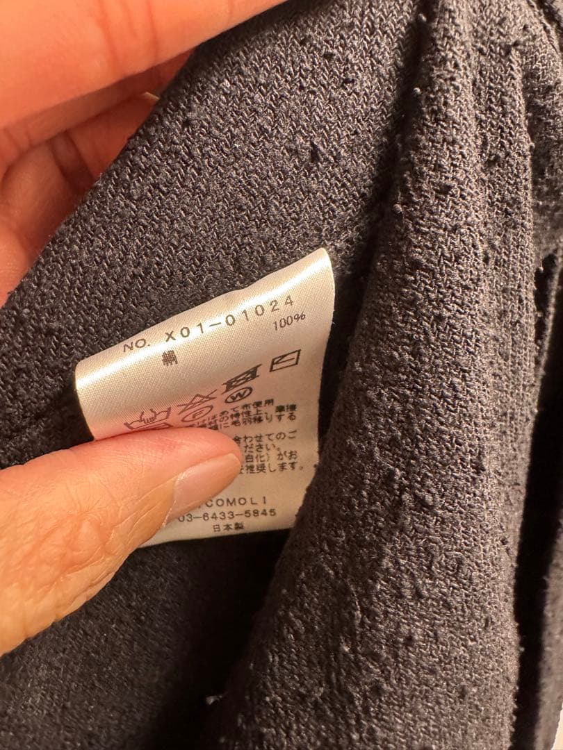 COMOLI 23SS シルクネップビエラ　スタンドカラージャケット　サイズ２